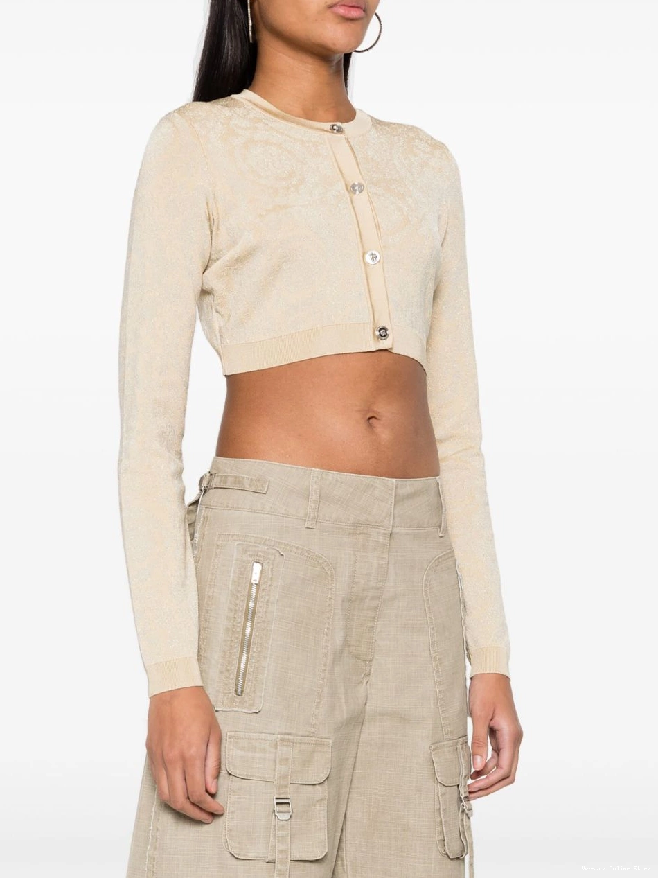 Cheap cardigan lurex Barocco Versace cropped Women 0730